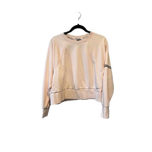 Nike Pro Dri-Fit Get Fit Women's Crew Boxy Cropped sweatshirt pink L - Picture 13 of 13